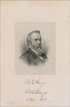 Lot #64 Rutherford B. and Lucy Hayes Engravings - Image 1