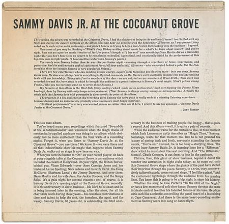 Lot #1095 Sammy Davis, Jr. Album - Image 3