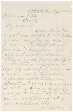 Lot #369 John B. Gordon: “I have been nominated & will doubtless be elected in October Governor of this State” - Image 1