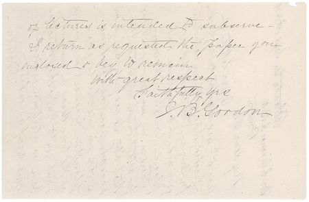 Lot #369 John B. Gordon: “I have been nominated & will doubtless be elected in October Governor of this State” - Image 3