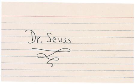Lot #620 Dr. Seuss Signatures - Image 1