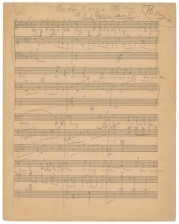 Lot #697 Charles Wakefield Cadman: One-of-a-kind original score completely in Cadman’s hand - Image 1