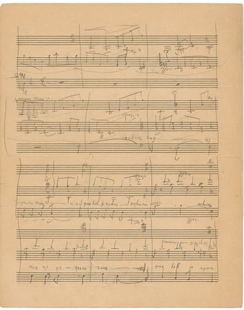 Lot #697 Charles Wakefield Cadman: One-of-a-kind original score completely in Cadman’s hand - Image 2