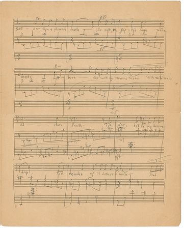Lot #697 Charles Wakefield Cadman: One-of-a-kind original score completely in Cadman’s hand - Image 3