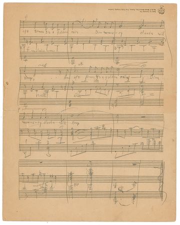 Lot #697 Charles Wakefield Cadman: One-of-a-kind original score completely in Cadman’s hand - Image 4