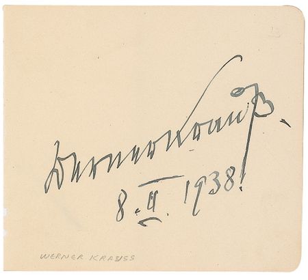 Lot #1204 Werner Krauss - Image 2