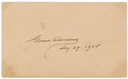Lot #22 Grover Cleveland Signature