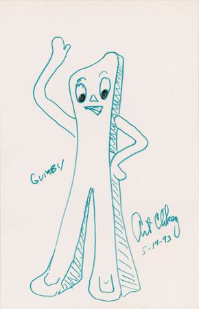 Lot #655 Art Clokey Sketches - Image 1