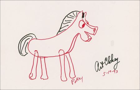 Lot #655 Art Clokey Sketches - Image 2
