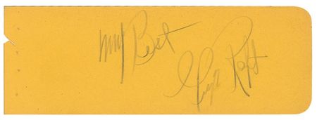Lot #1164 Sydney Greenstreet and George Raft Signatures - Image 1