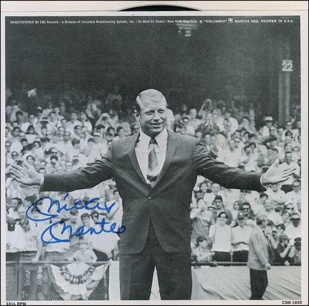 Lot #1520 Mickey Mantle 45 RPM Record - Image 2