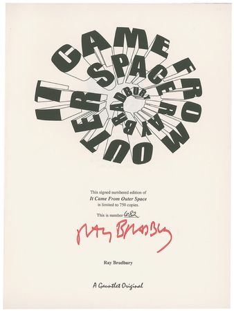 Lot #509 Ray Bradbury Book - Image 1