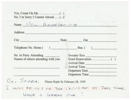 Lot #438 Neil Armstrong - Image 1