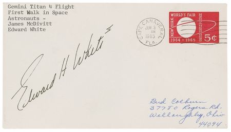 Lot #189 Edward H. White II and Jim McDivitt - Image 1