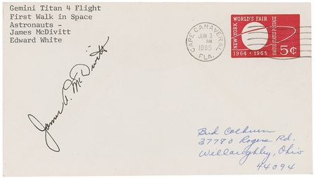 Lot #189 Edward H. White II and Jim McDivitt - Image 2