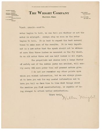 Lot #48 Wilbur Wright - Image 2