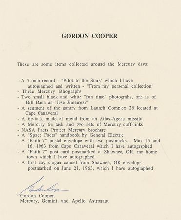 Lot #101 Gordon Cooper - Image 2