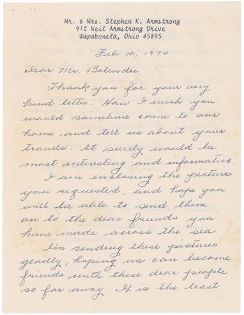 Lot #383 Neil Armstrong: Armstrong, Viola - Image 1