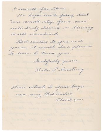 Lot #383 Neil Armstrong: Armstrong, Viola - Image 2