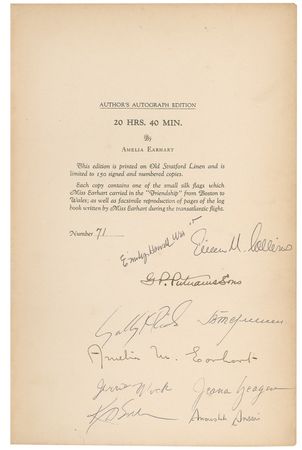 Lot #9 Amelia Earhart and Pioneering Aviatrixes and Astronauts - Image 2