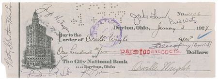 Lot #36 Orville Wright and Space and Aviation