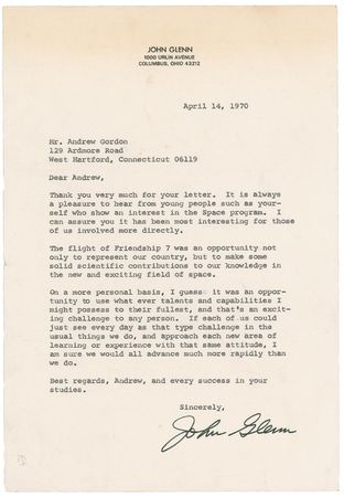 Lot #166 John Glenn - Image 1