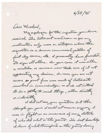 Lot #520 Fred Haise - Image 1