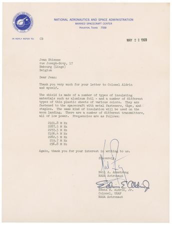 Lot #478 Neil Armstrong and Buzz Aldrin - Image 1