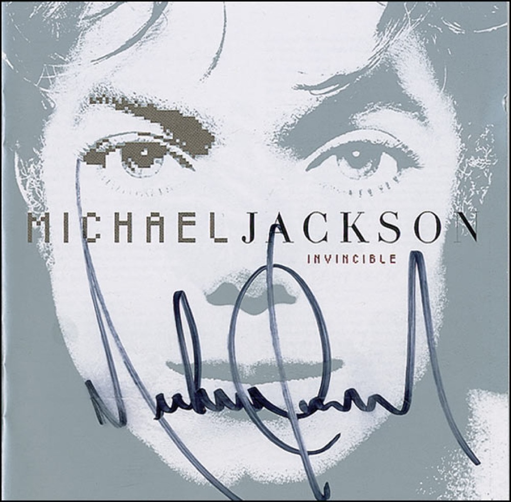 Michael Jackson /証明書付直筆サイン入り Invincible MICHAEL JACKSON SIGNED INVINCIBLE SIGN