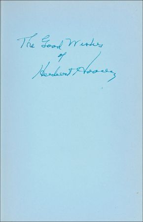 Lot #62 Herbert Hoover: Hoover signs all three volumes of his memoirs - Image 3