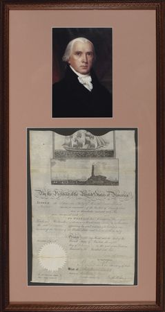 Lot #87 James Madison Signed Document - Image 1