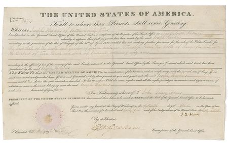Lot #2 John Quincy Adams Signed Document