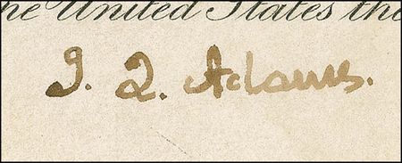 Lot #2 John Quincy Adams Signed Document - Image 2