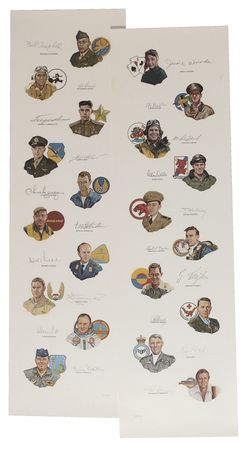 Lot #452 Gathering of Eagles, 1994 Lithograph - Image 1
