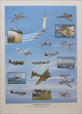Lot #452 Gathering of Eagles, 1994 Lithograph - Image 2