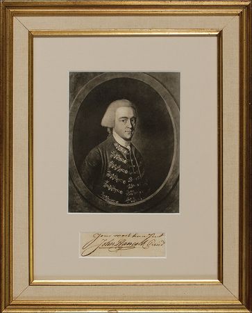 Lot #251 John Hancock: Exceptionally bold John Hancock - Image 1