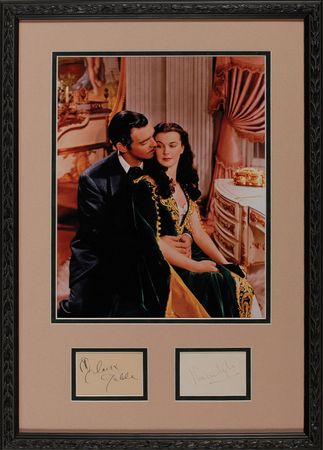 Lot #1236 Gone With the Wind: Gable and Leigh Signatures - Image 1