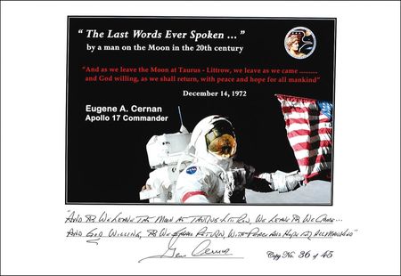 Lot #417 Apollo 17: Gene Cernan 