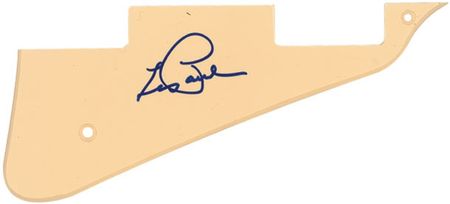 Lot #921 Les Paul Signed Photograph and Pickguard - Image 2