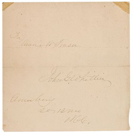 Lot #645 John Greenleaf Whittier - Image 2