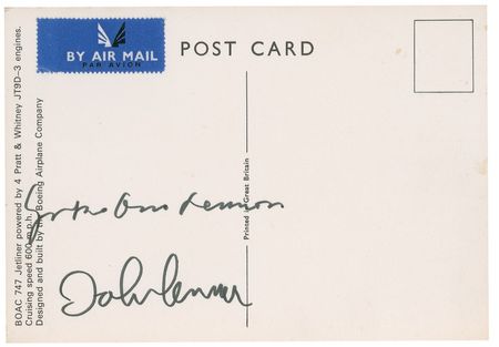 Lot #744 Beatles: John Lennon and Yoko Ono: John and Yoko take flight - Image 1