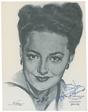 Lot #1160 Olivia de Havilland Volpe Print - Image 2