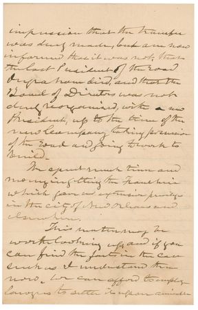 Lot #372 James Longstreet: ?They have put a fraud upon me and got not only my bonds and stock but this valuable Franchise which could not have been had otherwise at half a million dollars? - Image 3