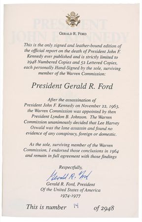Lot #42 Gerald Ford Book - Image 1