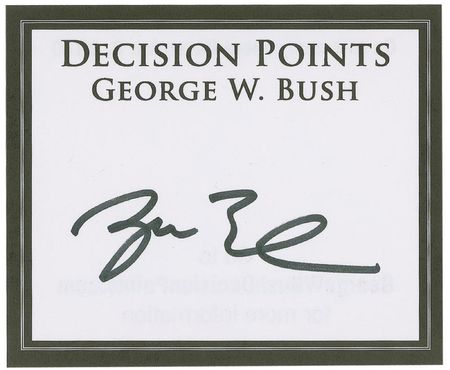 Lot #15 George W. and George Bush Bookplates