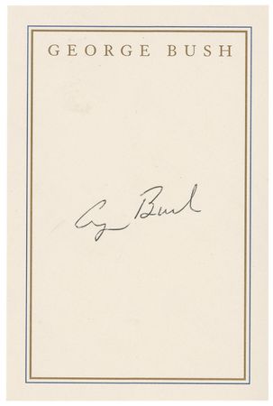 Lot #15 George W. and George Bush Bookplates - Image 2