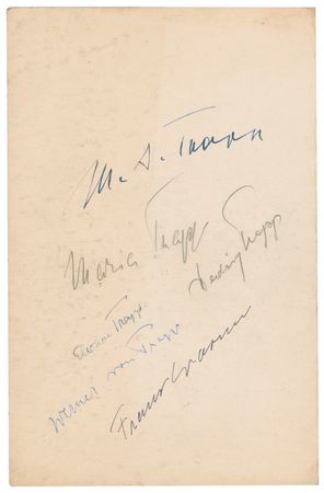 Lot #1005 Von Trapp Family Program - Image 2