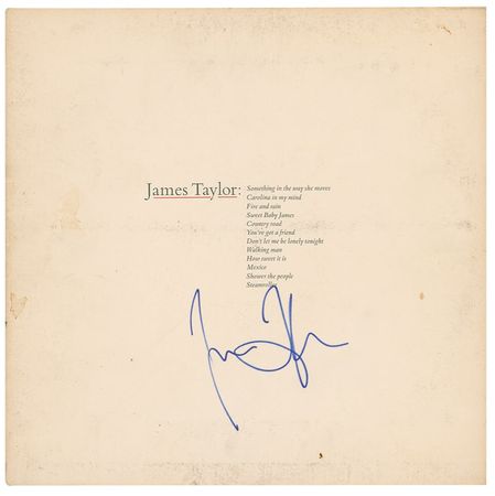Lot #982 James Taylor Album and Pickguard - Image 2