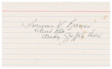 Lot #1039 Andy Griffith Show: Frances Bavier - Image 1