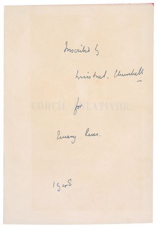 Lot #192 Winston Churchill: Churchill bestows a Turkish edition of The Second World War upon his literary agent - Image 1